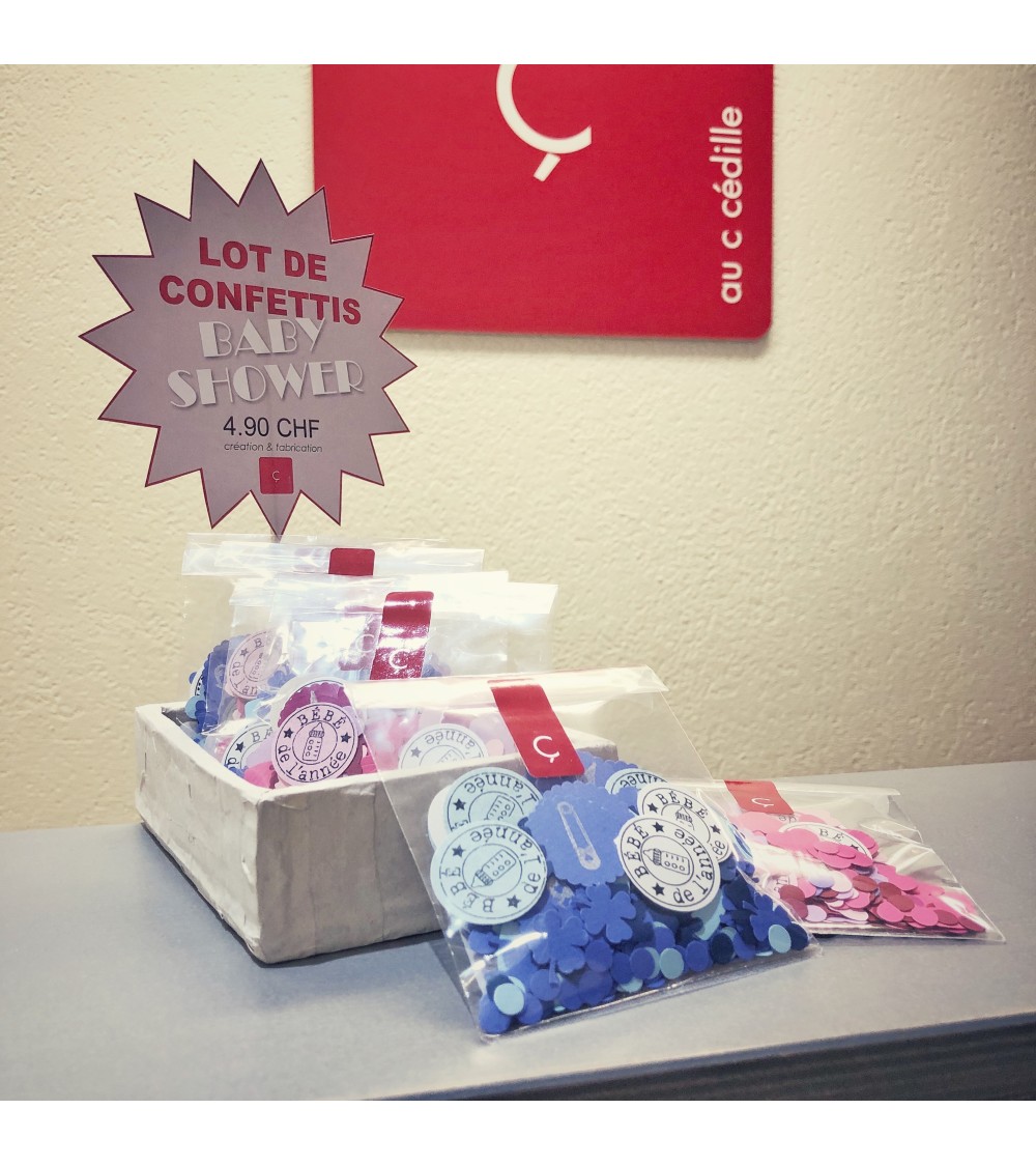 Lot de confettis "Babyshower" fille ou garçon